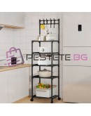 Стелаж 5 рафта за съхранение кухня и баня